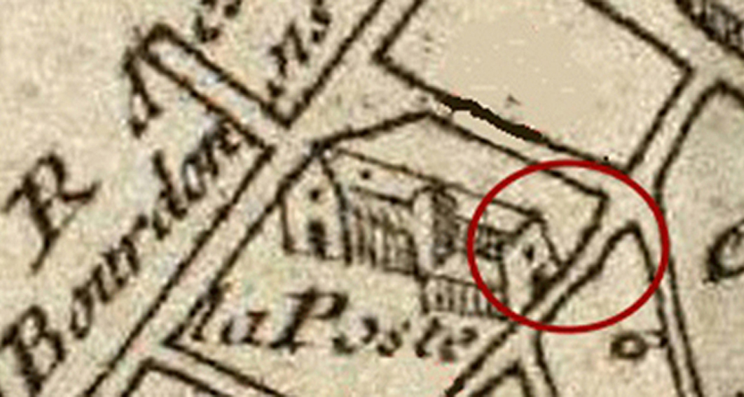 Cremerie de Paris and the VB Mansion, 9 rue des Dechargeurs in the heart of Paris, map from 1715 - times have changed but our Spirit of Telecommunications is still around Cremerie de Paris